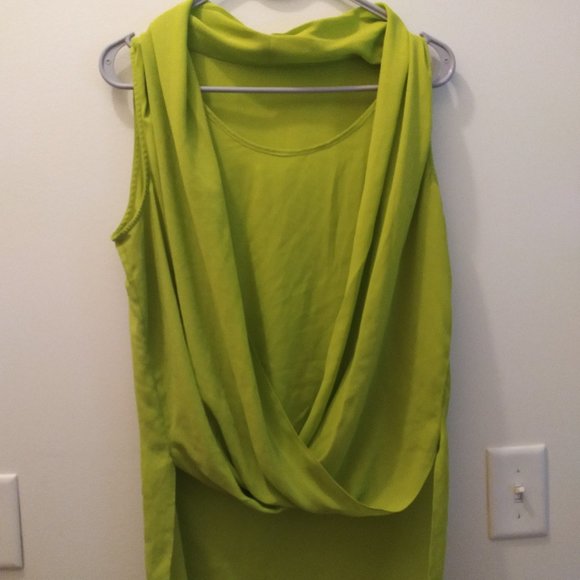 Tops - Lime Green Scoop Tank Top